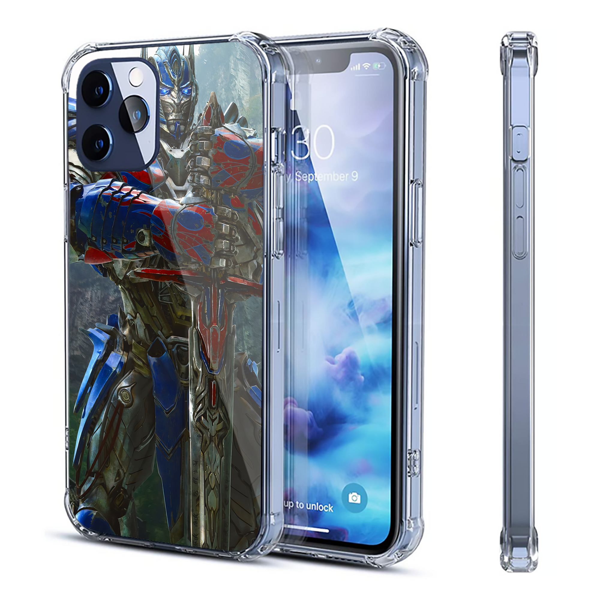 （画像用） Transformers トランスフォーマー 【iPhone 12シリーズ対応】透明スマホケース（クリアソフトケース）